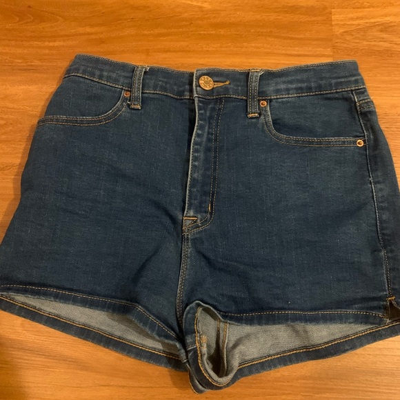 Urban High Rise Denim Shorts - Picture 1 of 2